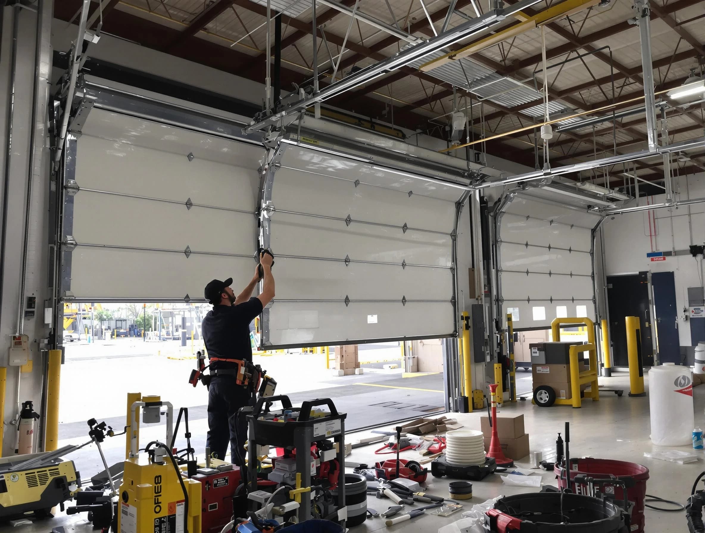 Genesee Garage Door Repair technician performing commercial garage door repair in Genesee