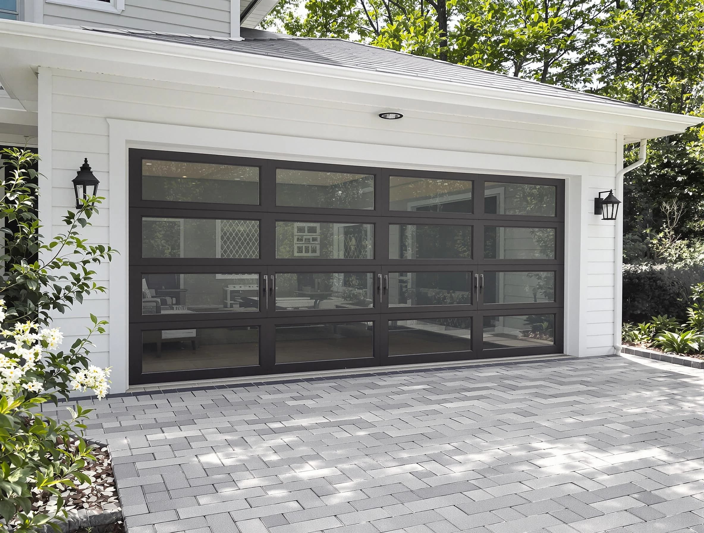 Genesee Garage Door Repair design specialist presenting custom garage door options to Genesee homeowner