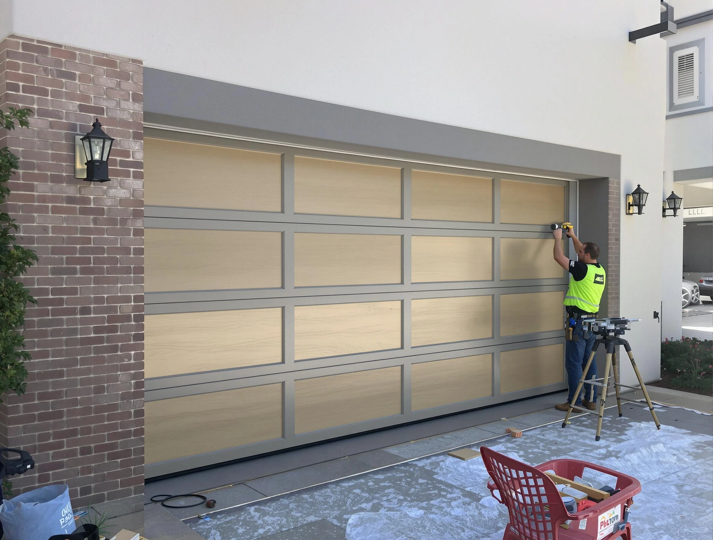 Garage door replacement service by Genesee Garage Door Repair in Genesee