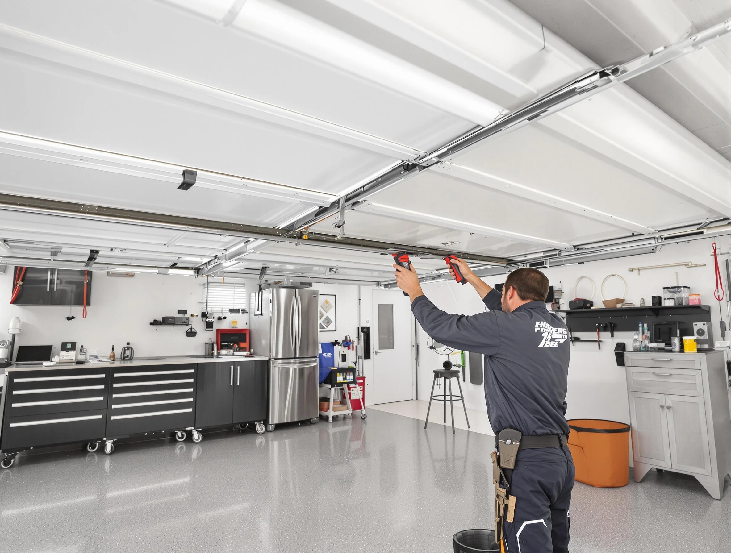 Overhead garage door repair service by Genesee Garage Door Repair in Genesee