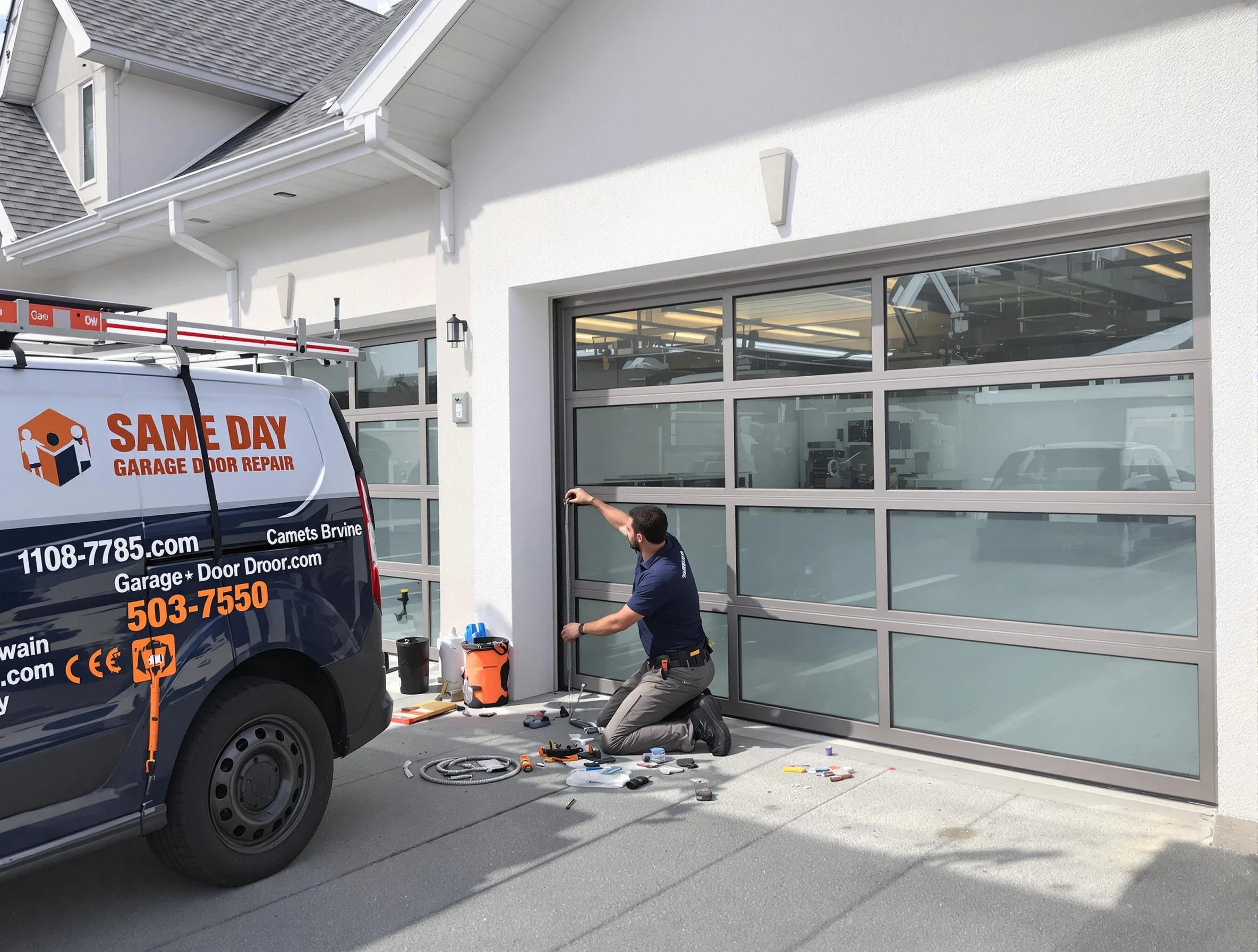 Same-day garage door repair service by Genesee Garage Door Repair in Genesee